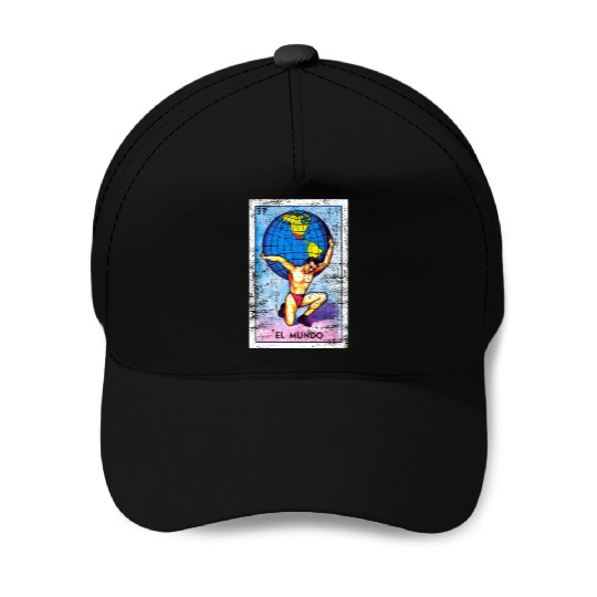 El Mundo Mexican Loteria Bingo Card Baseball Caps