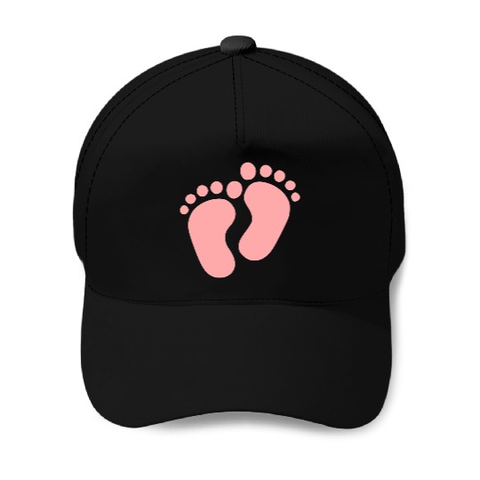Baby Feet Pastel Pink Pregnancy Maternity Baseball Caps