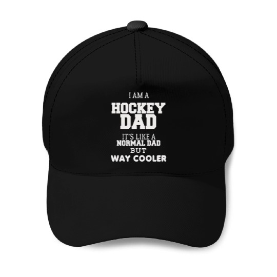 HOCKEY DAD Baseball Caps