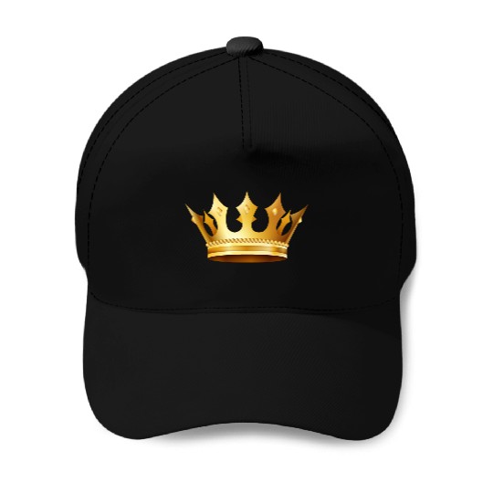 King prince monarch VIP golden crown gold image Baseball Caps
