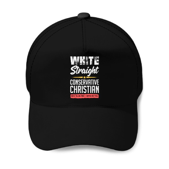 Funny political conservative Christian gift idea Baseball Caps