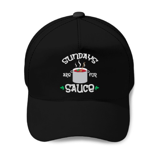 Funny Italian Pride Sunday Sauce Italian Food Baseball Caps