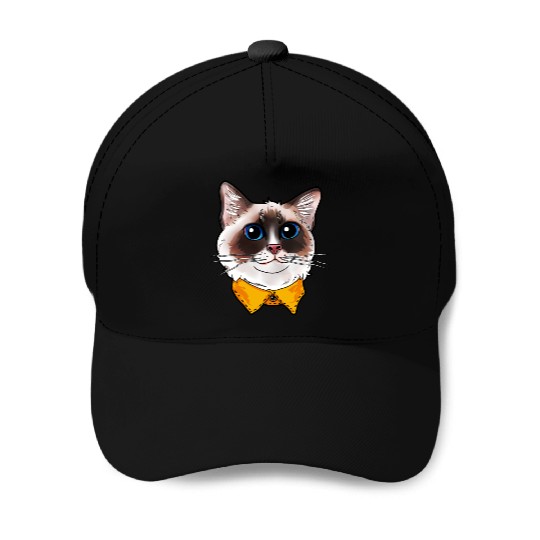 Ragdoll Cat Face Cats funny cute sweet Kitty gift Baseball Caps