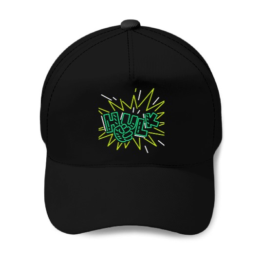 Neon Hulk Baseball Caps By Marvel Design By Humans----PD