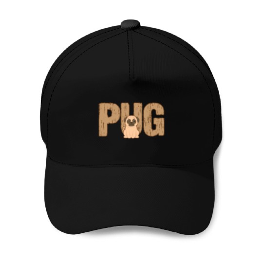 Pug Baseball Caps