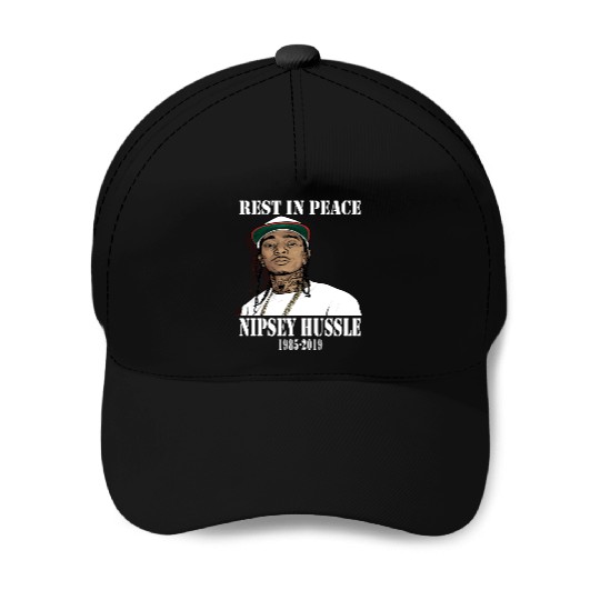 Nipsey Hussle Rest in Peace Baseball Caps