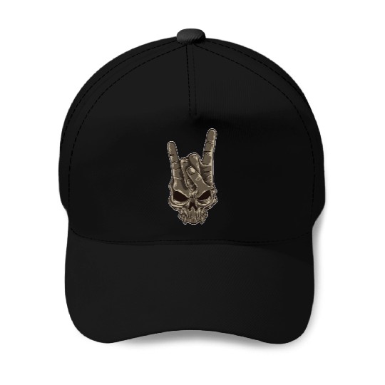 Devil Horns Sign | Heavy Metal Hand Gesture Music Baseball Caps