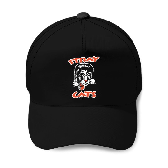 STRAY CATS Rockabilly Cool Cat Tattoo Baseball Caps