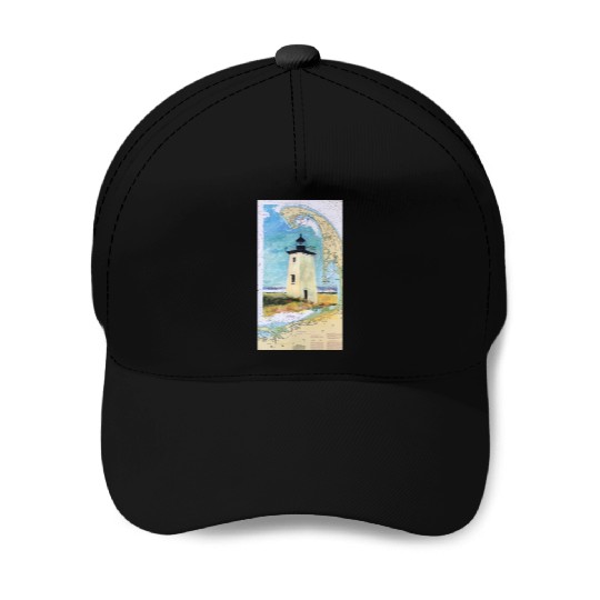 Long Point Light House Ptown Cape Cod Baseball Caps