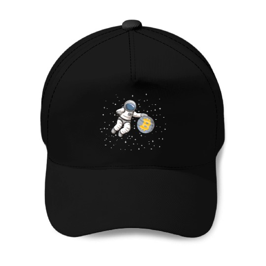 Astronaut Bitcoin Baseball Caps