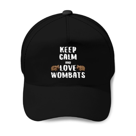 Wombat Love Baseball Caps