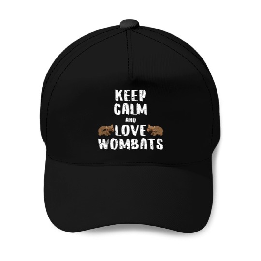 Wombat Love Baseball Caps