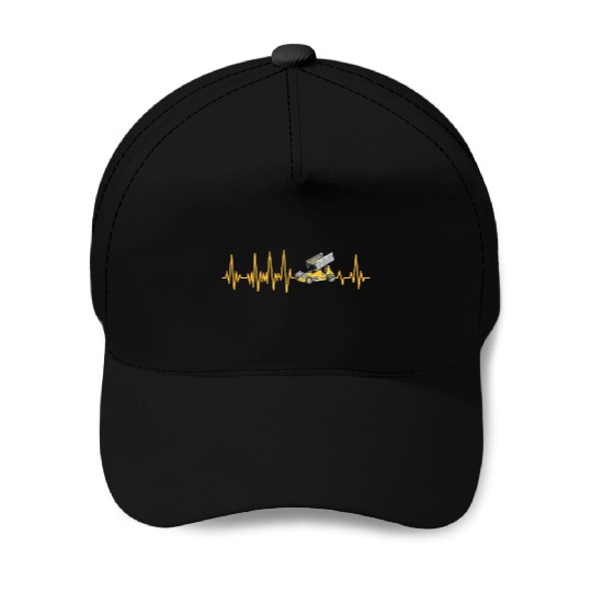 Sprint Car Racing Heartbeat Pulse Baseball Caps