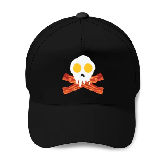 Egg Bacon And Skull Breakfast Foodgasm Gift Baseball Caps