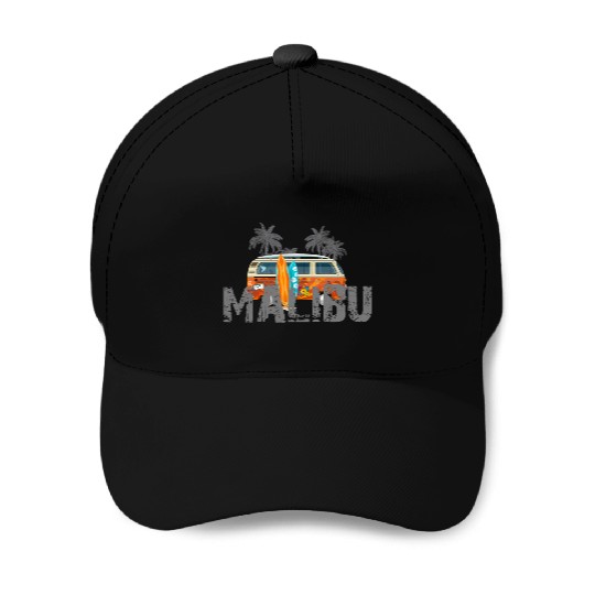 Malibu Surfing Baseball Caps