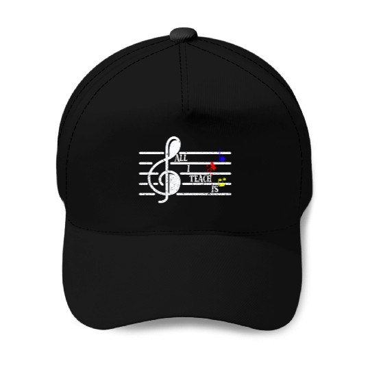 Music Teacher Baseball Caps