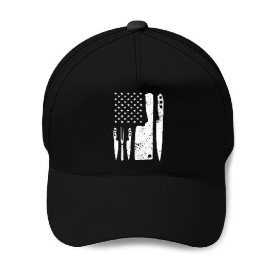 Chef Knife - Patriotic Easter US Flag Baseball Caps