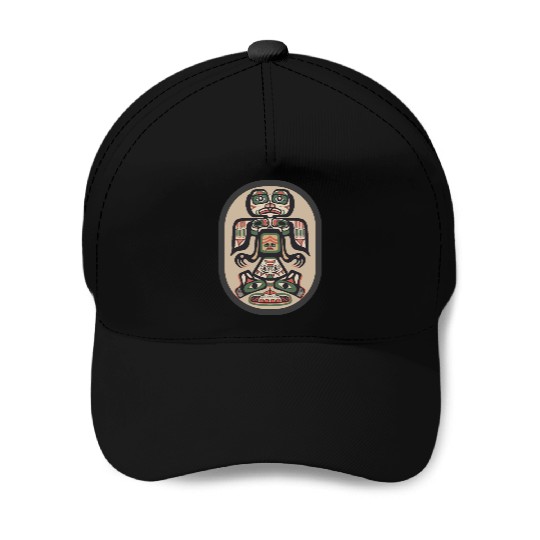 Northwest Native American Indian Haida Tribe Art Baseball Caps