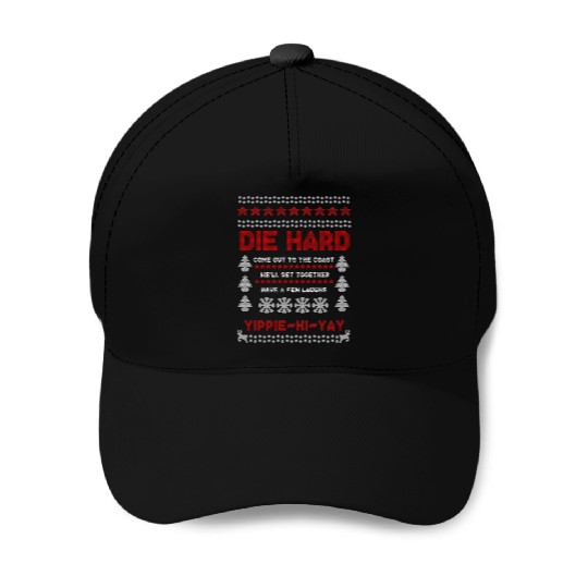 Die Hard Christmas Jumper Baseball Caps