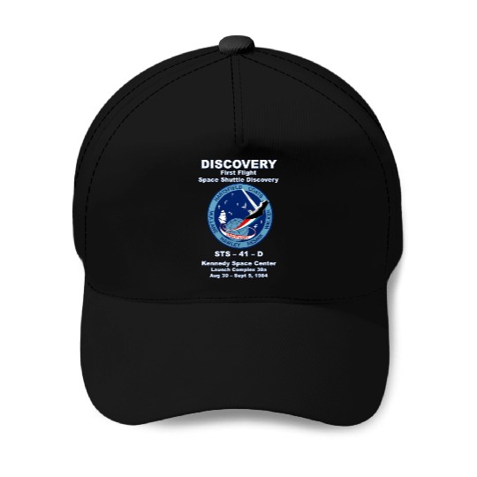 NASA Space Shuttle STS-41-D Vintage Crew Baseball Caps