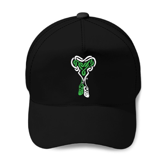 Irish Step Dancing Celtic Knot Heart Baseball Caps