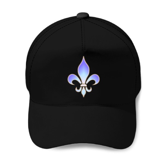 Lily Flower Fleur de Lys Royal Flower Power Roi Baseball Caps