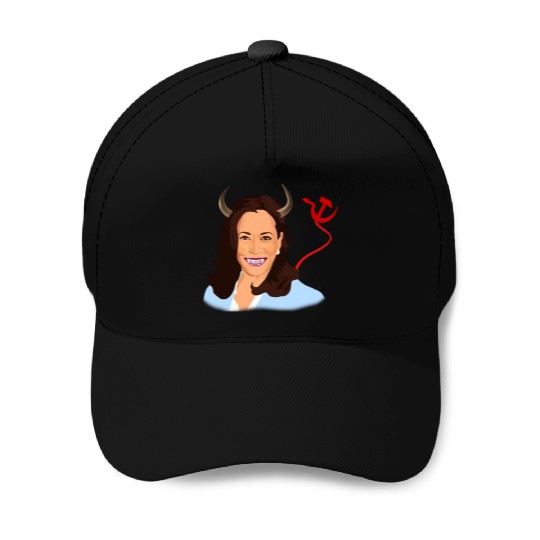 Trump kamala harris monster communist Baseball Caps