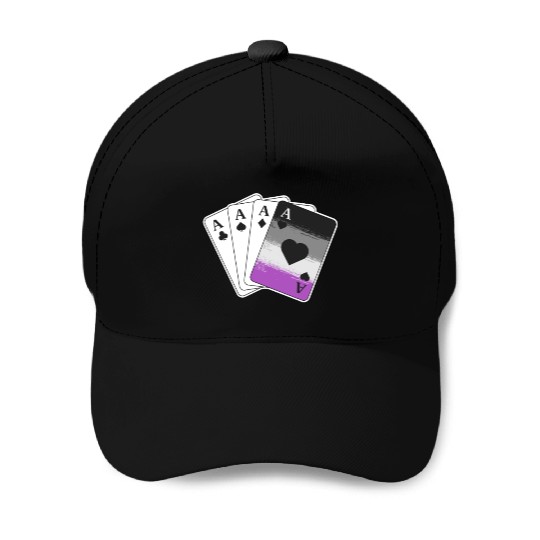 Ace Asexual Pride Gifts Playing Card LGBTQ Pride Baseball Caps