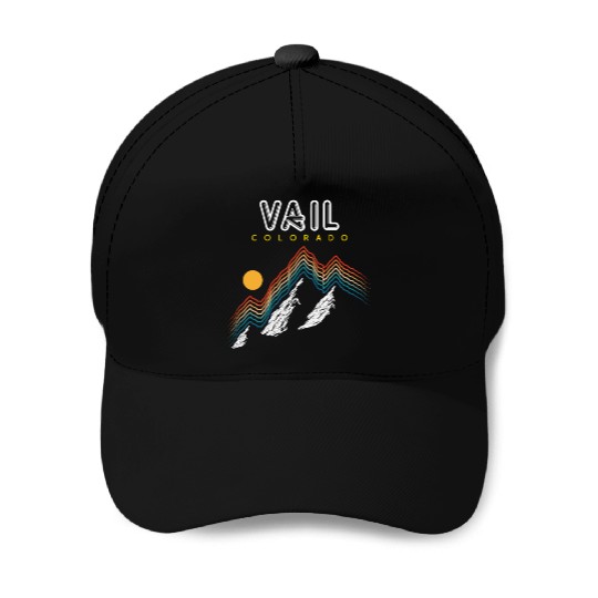 Vail Colorado Usa Ski Resort 1980S Retro Baseball Caps