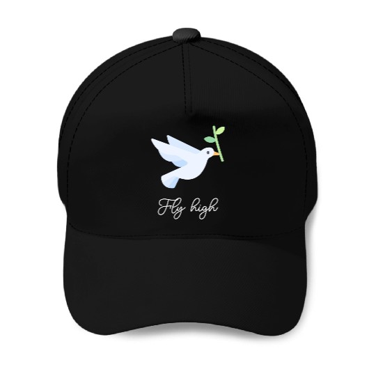 Birds Bird Lover Flying Freedom Peace Baseball Caps