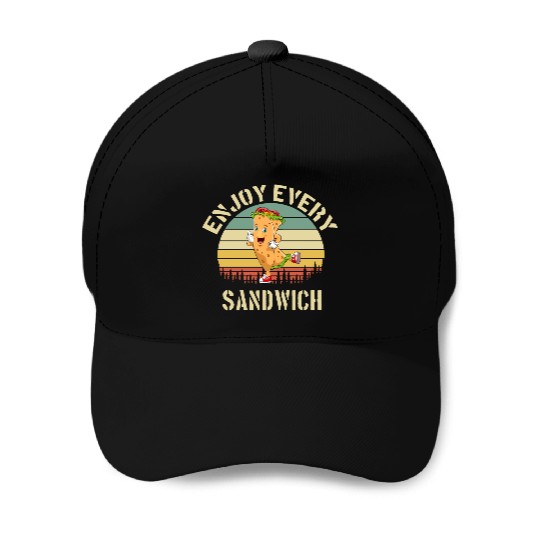 Enjoy Every Sandwich Baseball Caps