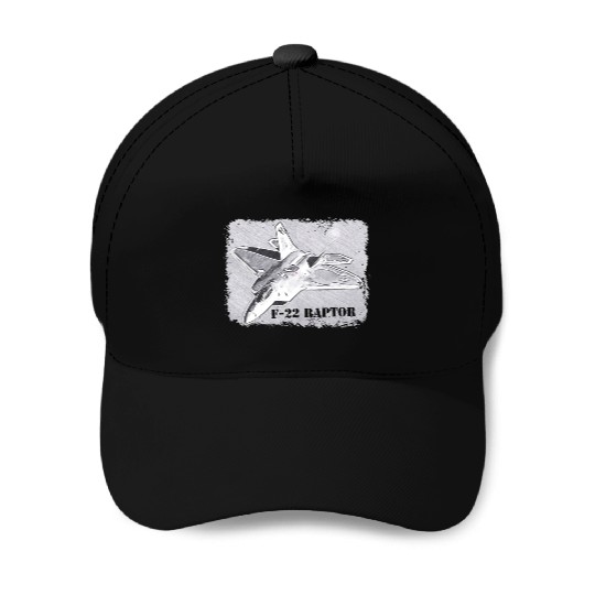 aircraft raptor Baseball Caps