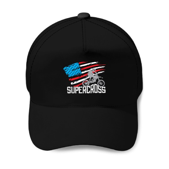 Supercross Motocross Racing Biker Baseball Caps