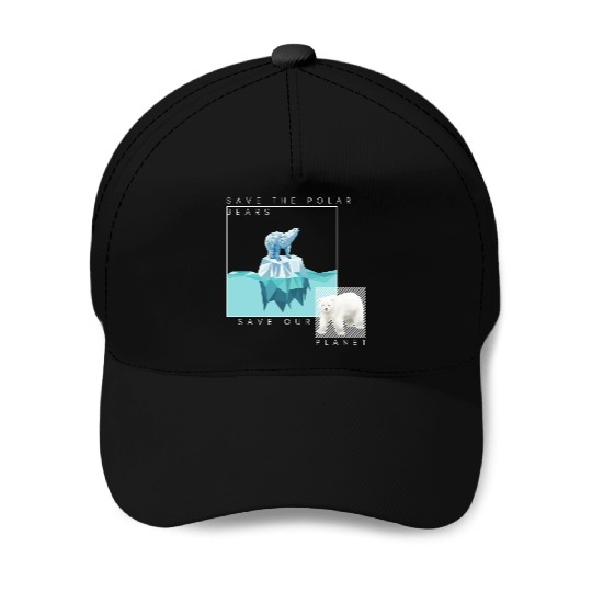 Save the Polar Bears Baseball Caps