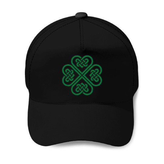 Irish Celtic Knot Shamrock Heart St Patricks Day Baseball Caps