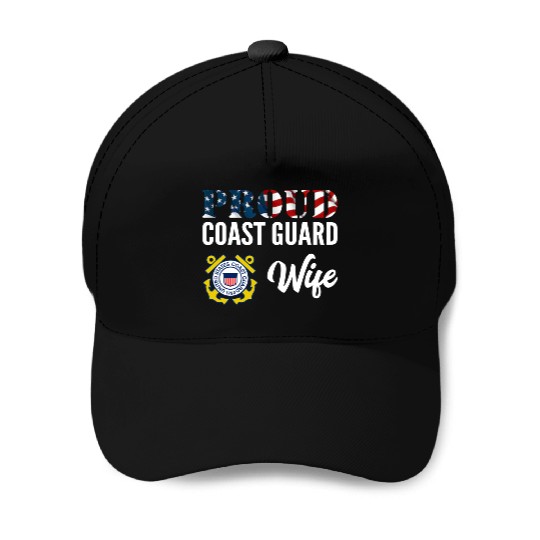 Proud Coast Guard Wife Baseball Caps