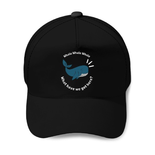 Whale funny whale Baseball Caps