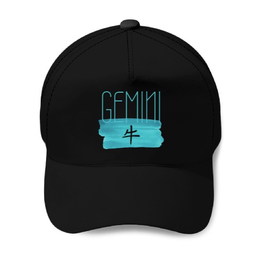 GEMINI OX AESTHETIC ZODIAC Baseball Caps