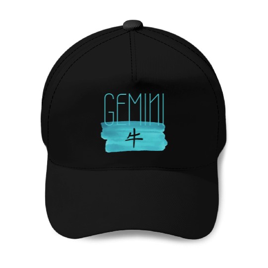 GEMINI OX AESTHETIC ZODIAC Baseball Caps