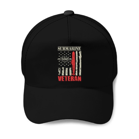 US Military Submarine Gift For A Veteran Baseball Caps