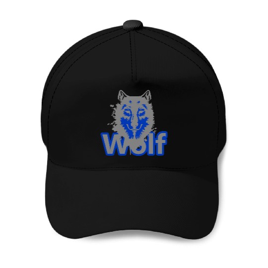 Wolf Baseball Caps