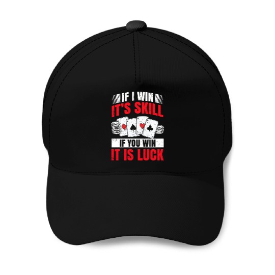 Poker Blackjack Cards Royal Flush Gambling Casino Baseball Caps