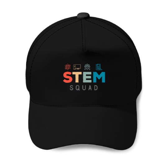 Stem Squad Science Technology Engineering Mathemat Baseball Caps