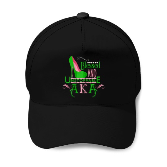 Womens AKA inspired Blessed AKA AKA sorority Alpha Baseball Caps