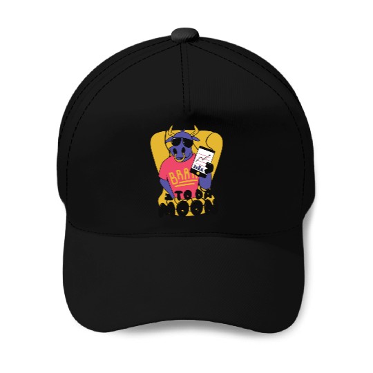 Crypto & Stock to the Moon Baseball Caps