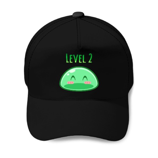 Cute Green Dungeon Slime Monster Weird Anime Baseball Caps
