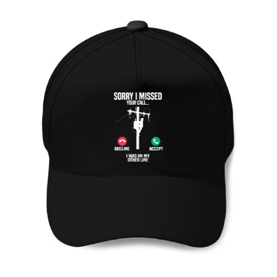 Funny Lineman Gift Baseball Caps
