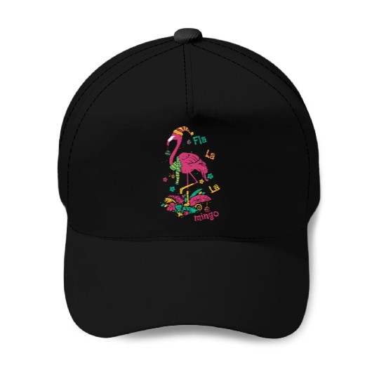 Christmas Flamingo Merry Christmas Baseball Caps