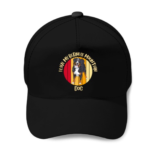bernese mountain dog Baseball Caps