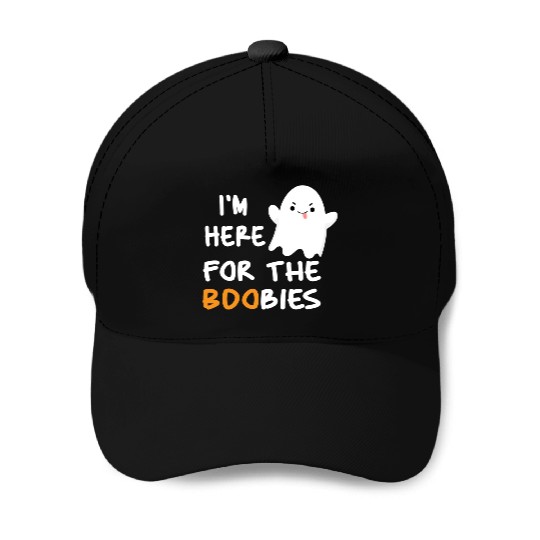 I'm Here For the Boobies Funny Baby Halloween Baseball Caps